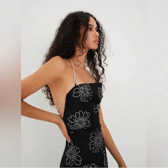 FOR LOVE & LEMONS crystal embellished PAMELA dress small - Picture 3 of 16